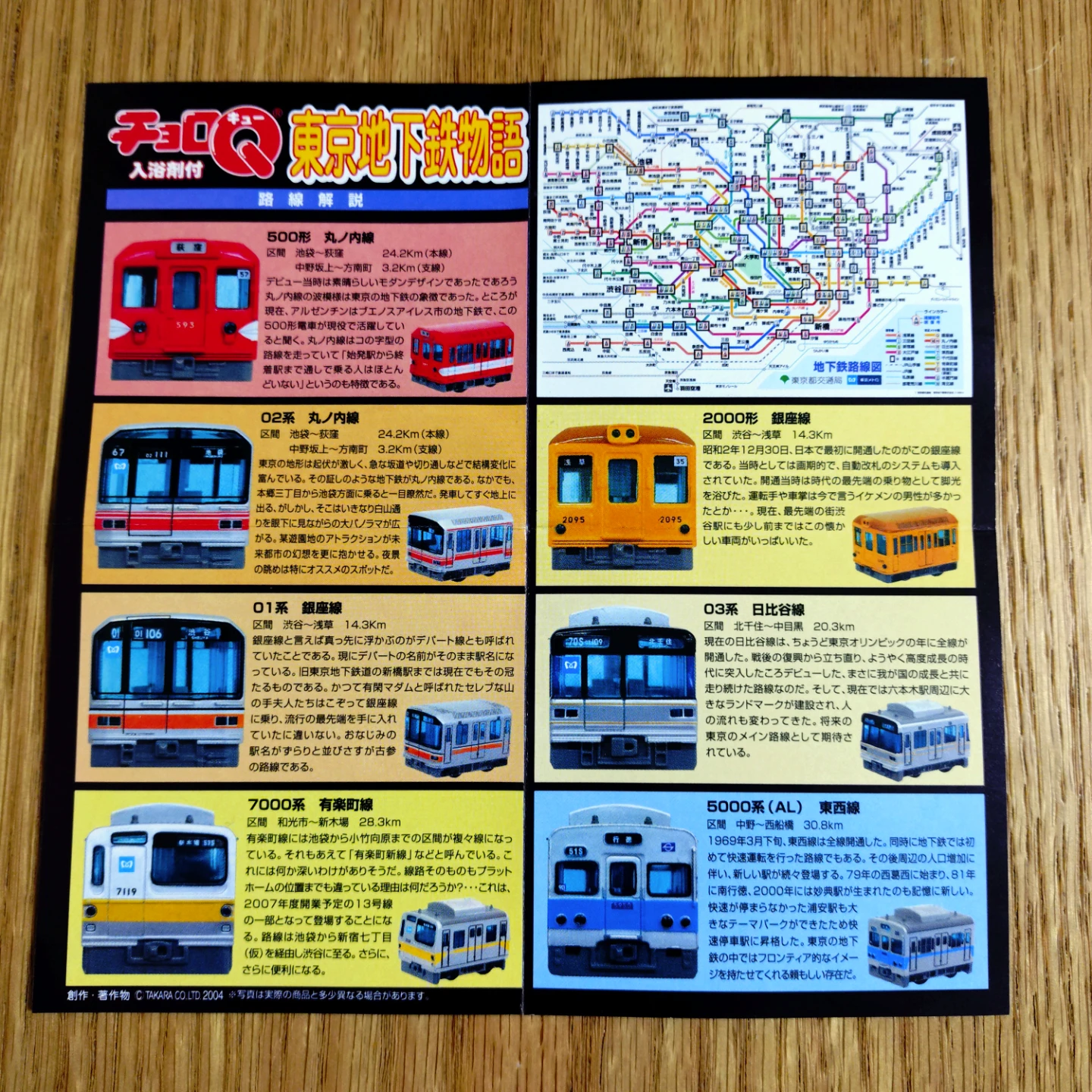 チョロQ 東京地下鉄物語 ミニチュア電車の写真6枚目