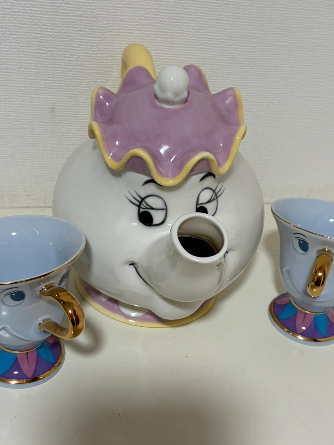 ディズニー 美女と野獣 ポット夫人 チップ セット