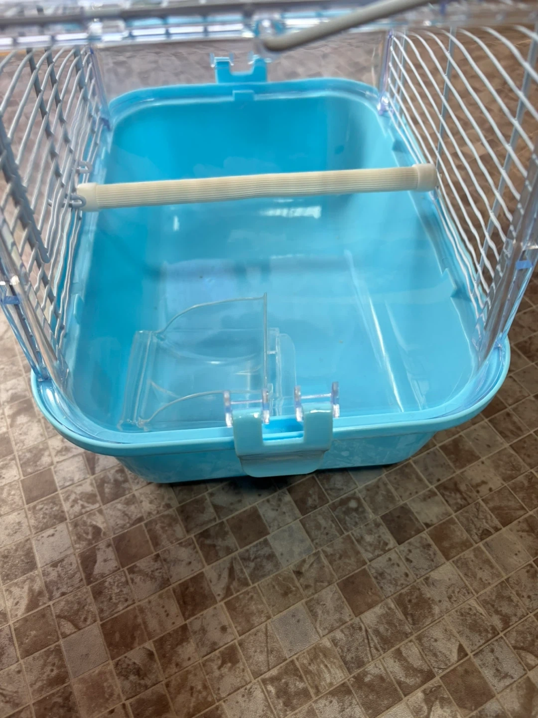 鳥かご 青色の写真2枚目
