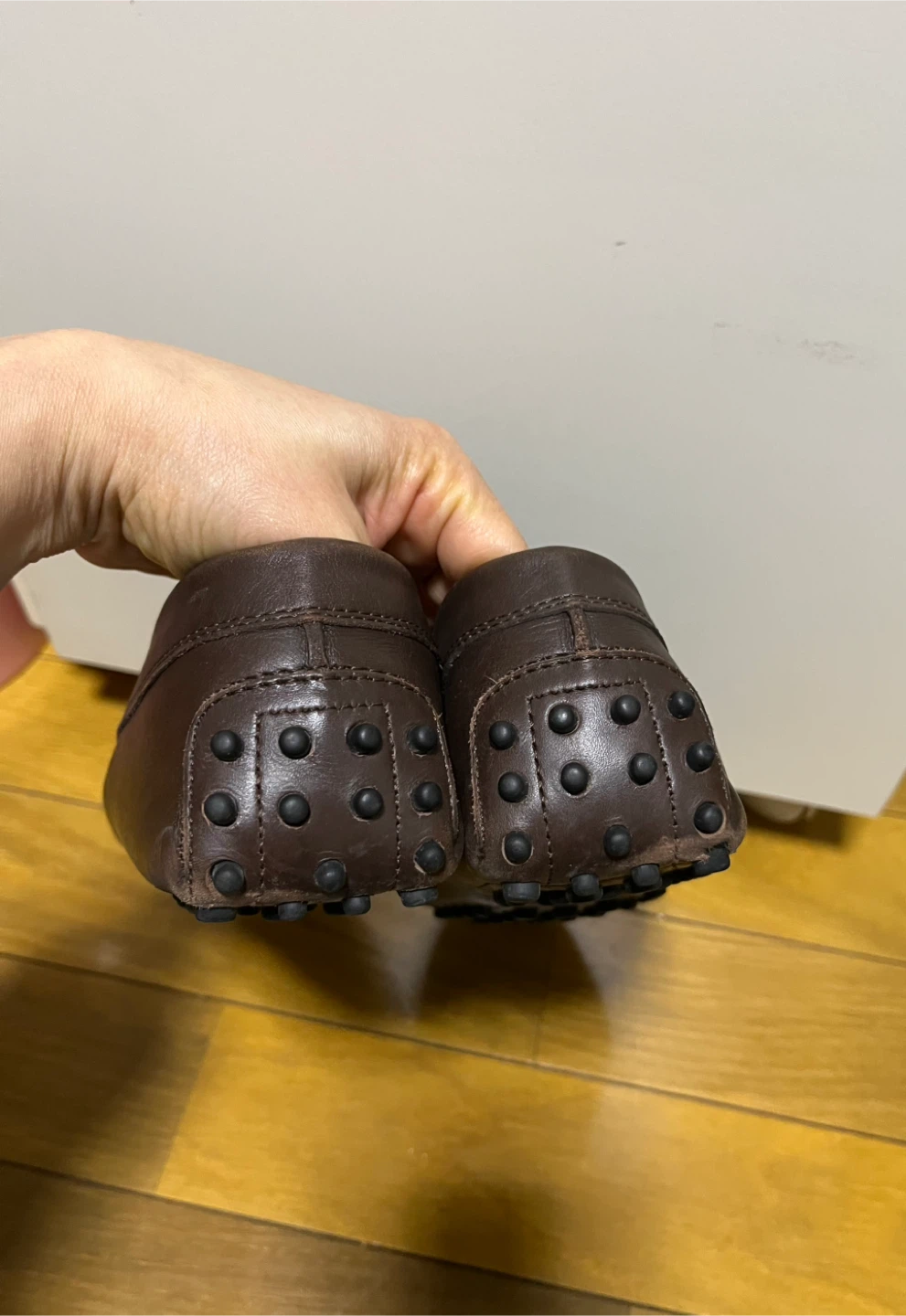 TOD'S トッズ ドライビング シューズローファー ダークブラウンの写真3枚目