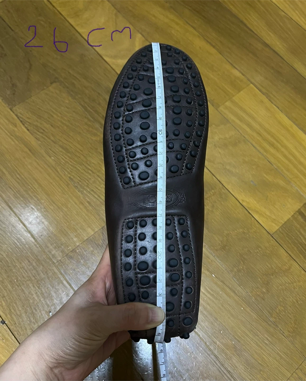 TOD'S トッズ ドライビング シューズローファー ダークブラウンの写真10枚目