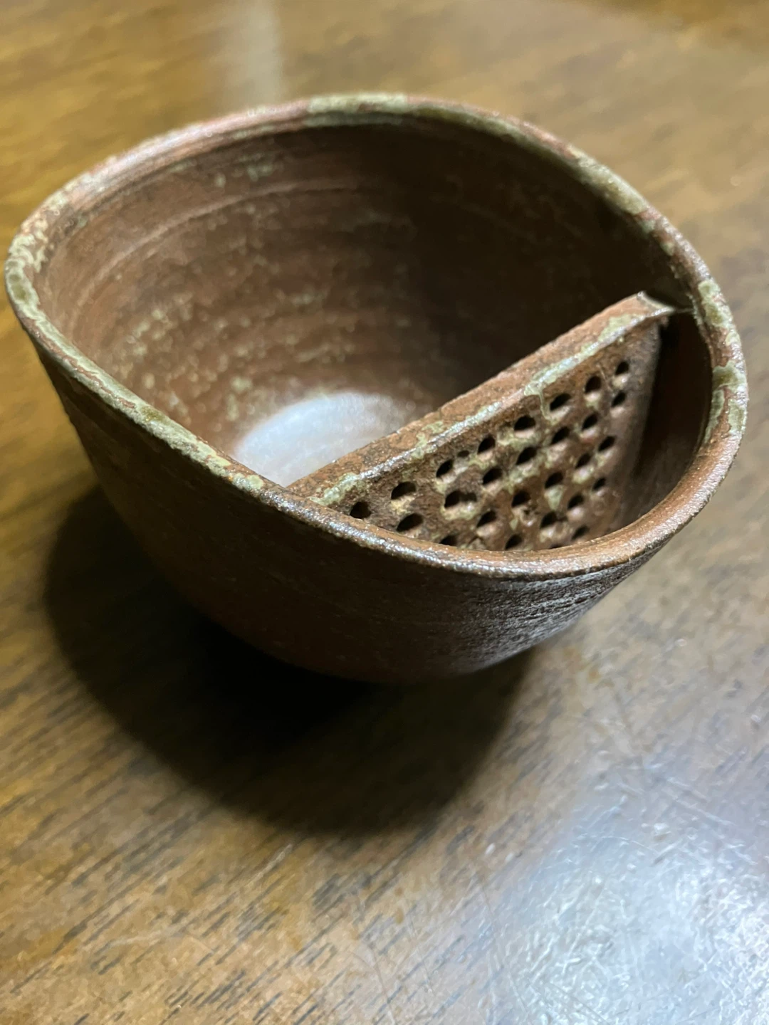萩焼　茶漉し付き湯呑み
