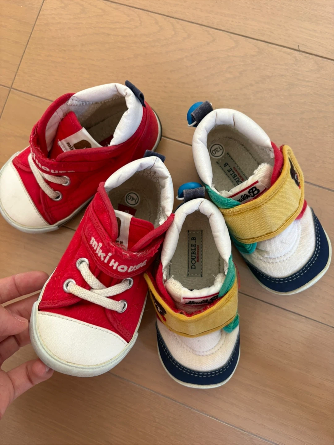 ミキハウス、ダブルB ベビーシューズの写真3枚目