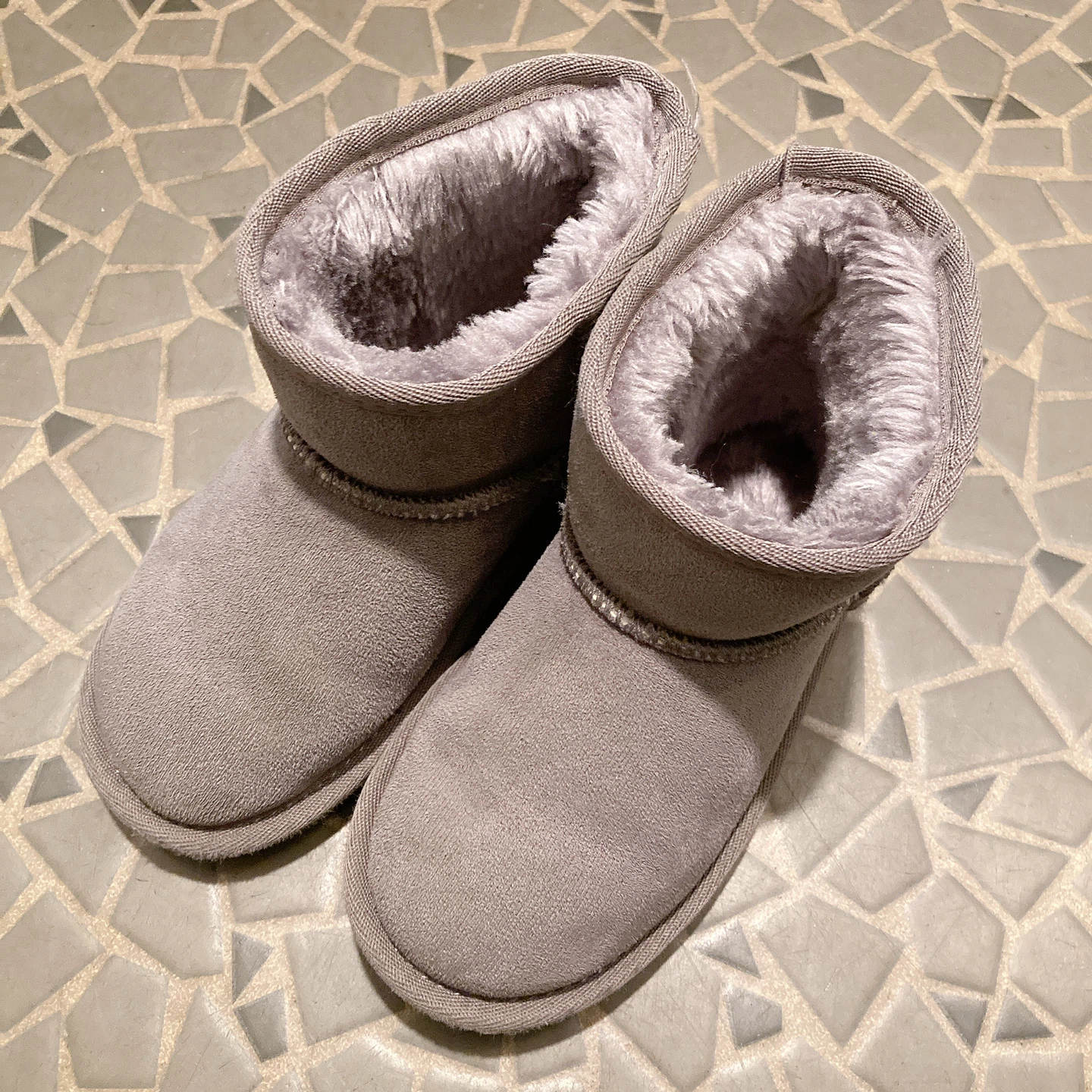 オリエンタルトラフィック ムートンブーツ グレー 18cm