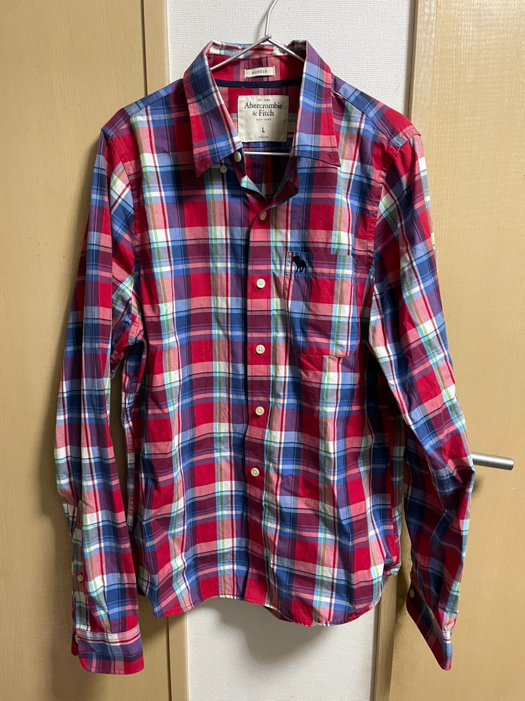 アバクロンビーアンドフィッチ チェックシャツ Lサイズ