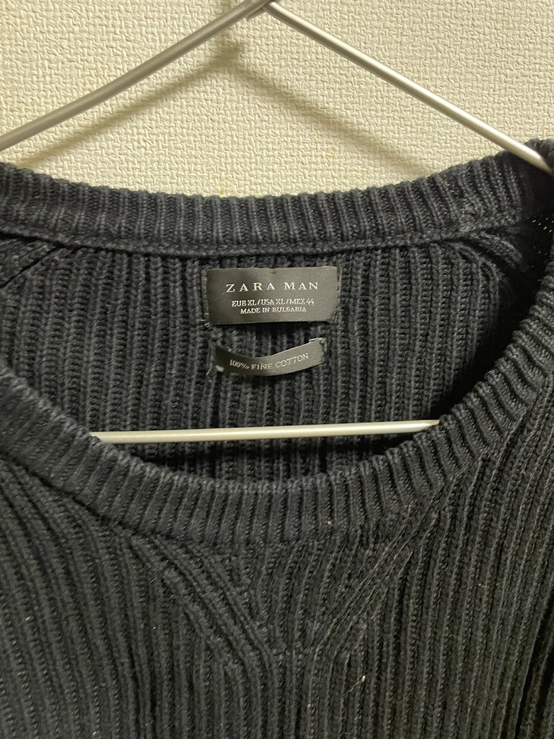 ZARAニットセーター ブラック XLの写真2枚目