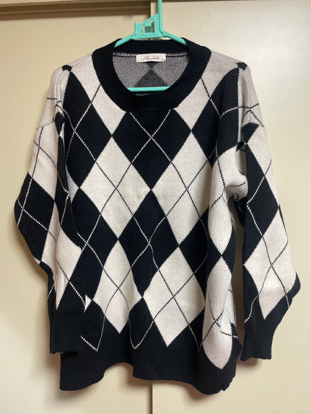 アリスデュドゥ アーガイル柄ニット XL