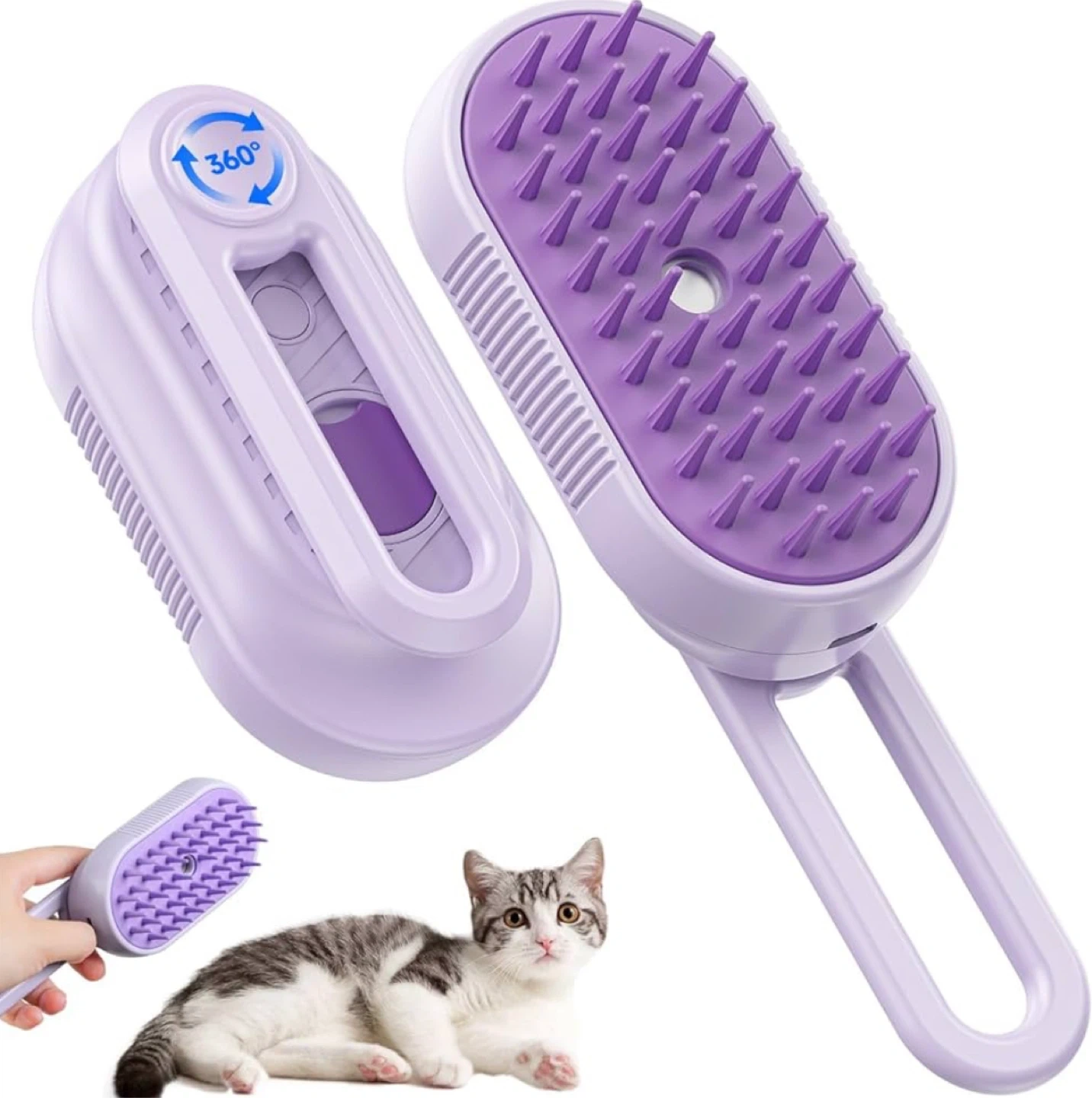 【新品】ペットブラシ 5in1 スチーム 猫用ブラシの写真2枚目