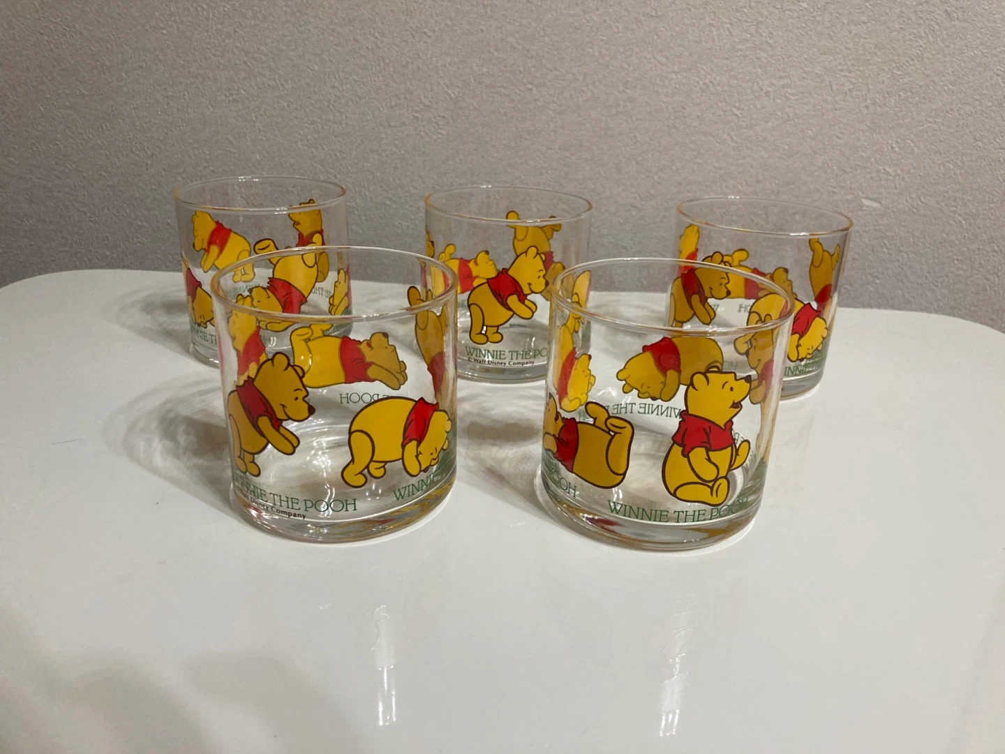 ⭐️値下げ⭐️ディズニー Winnie the Pooh グラス 5個セット