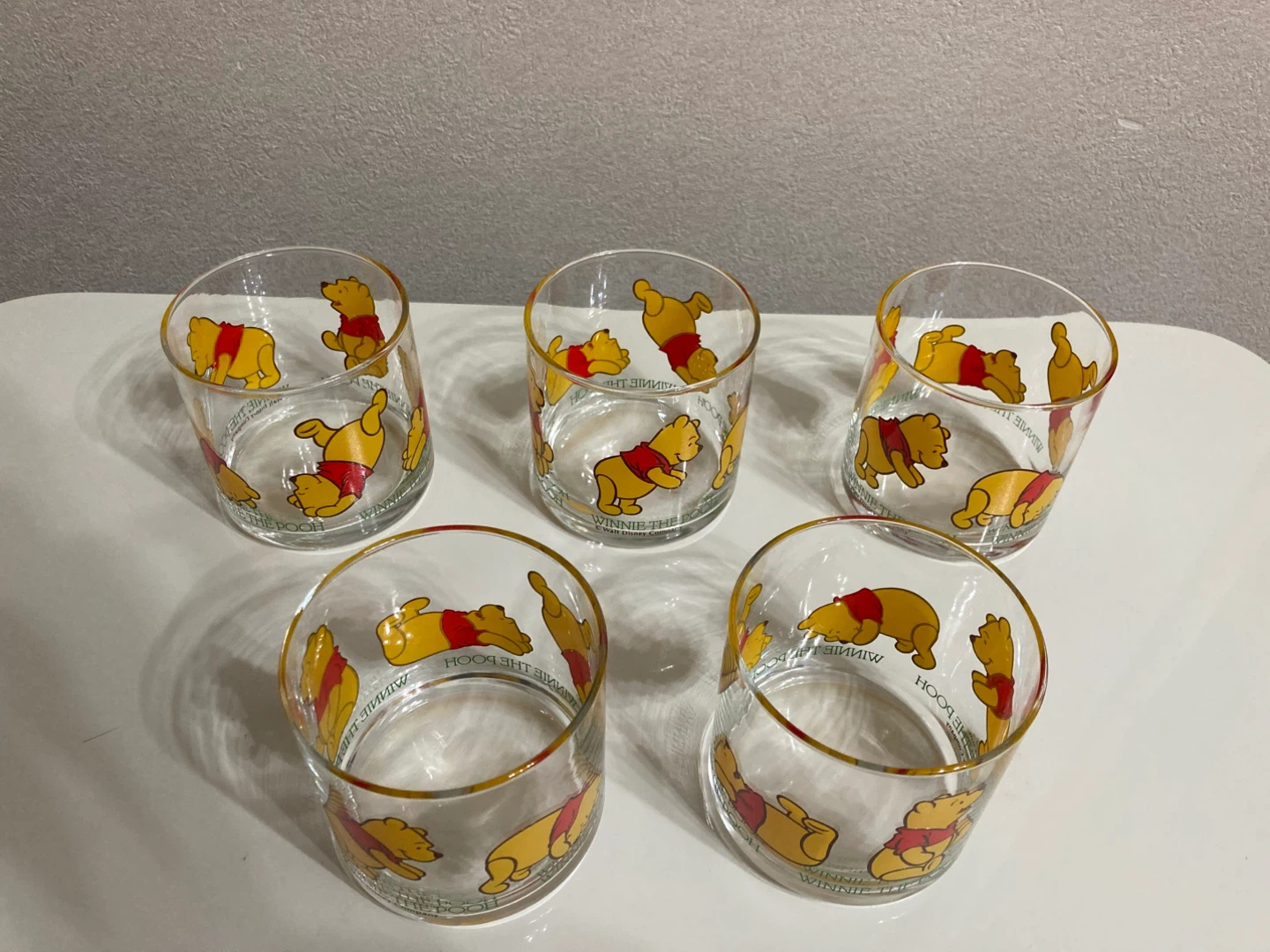 ⭐️値下げ⭐️ディズニー Winnie the Pooh グラス 5個セットの写真2枚目