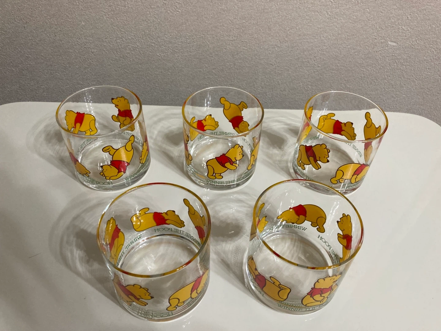 ⭐️値下げ⭐️ディズニー Winnie the Pooh グラス 5個セットの写真2枚目