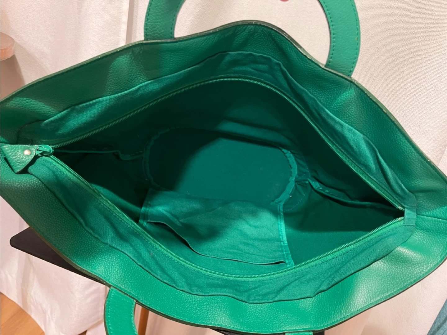KENZO トートバッグ 鳥柄 グリーンの写真4枚目