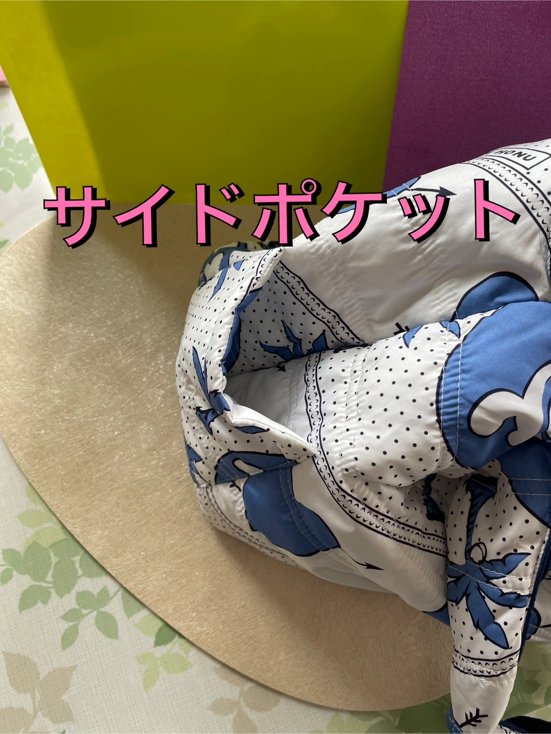 ハワイアン　中綿　トートバッグの写真4枚目