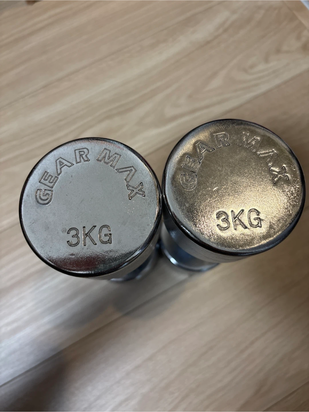 ギアマックス 3kg ダンベル 2個セットの写真2枚目