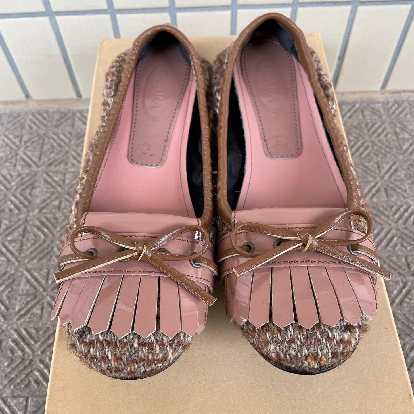 クララ フラットシューズ 23cm 日本製