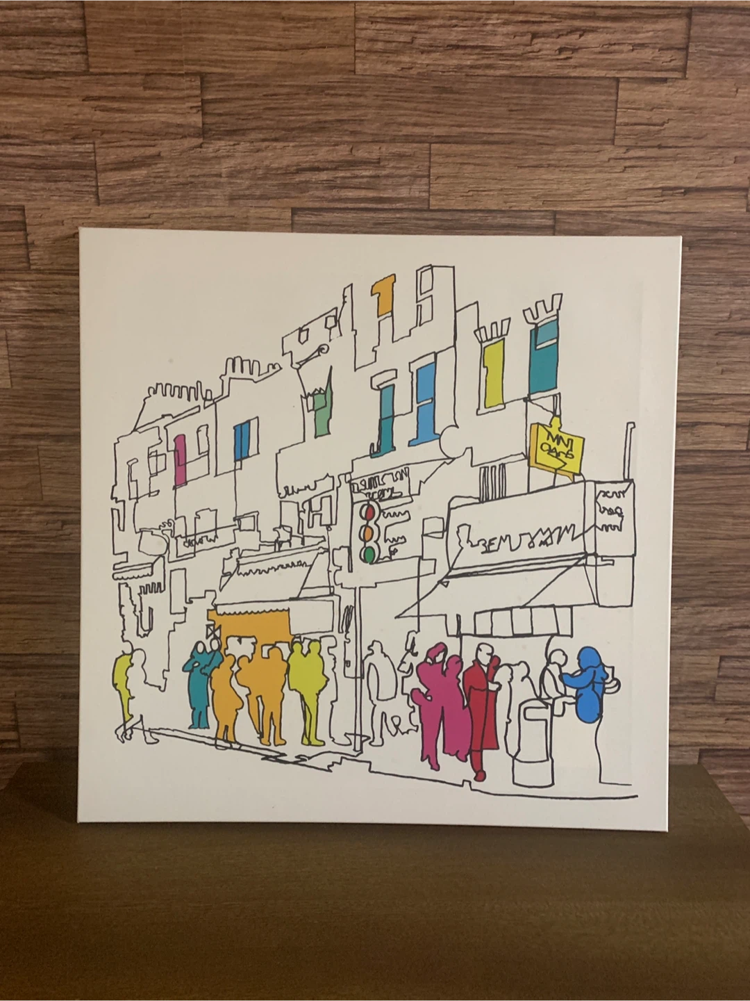 街並みの絵画