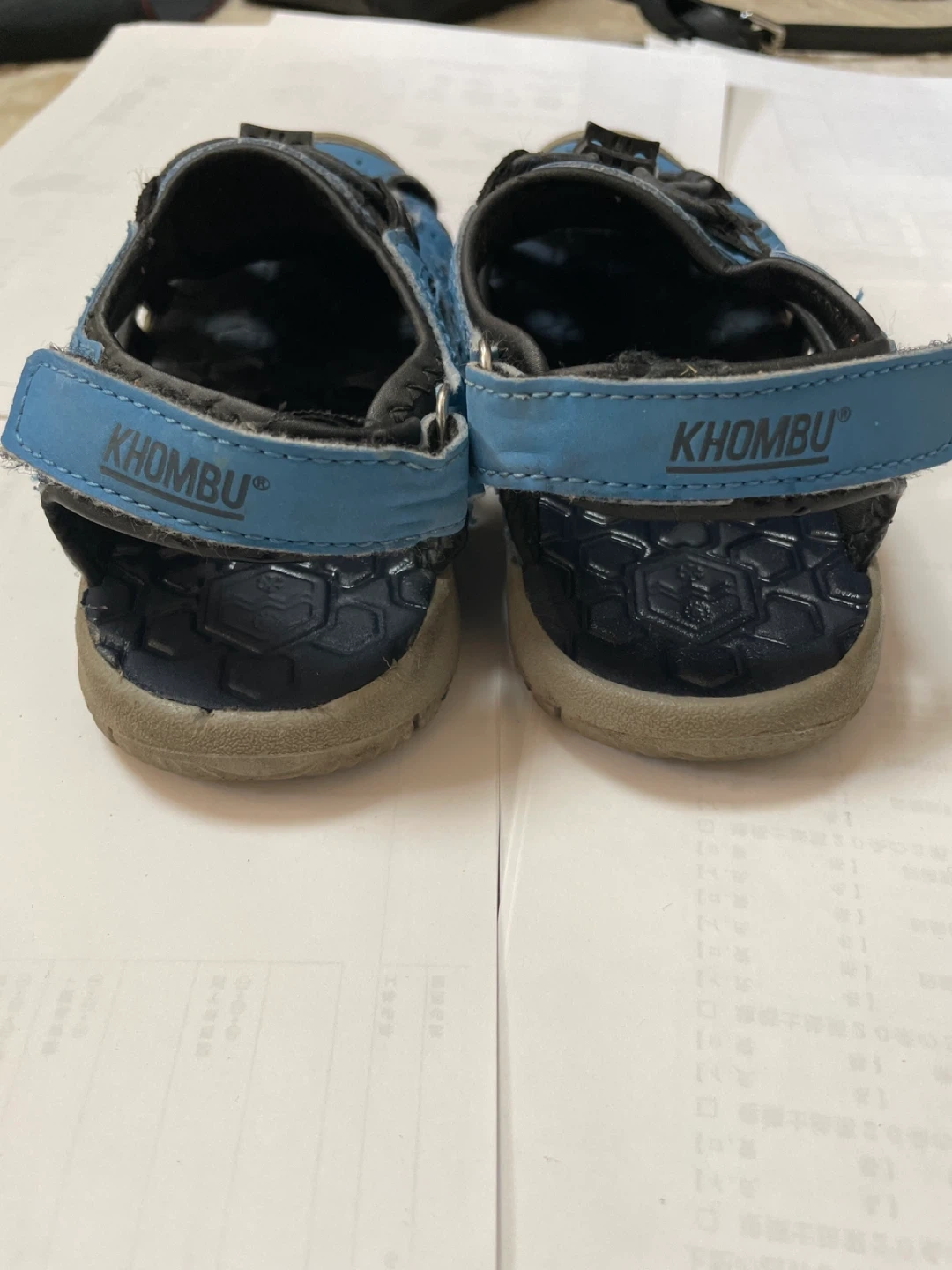 コンブ キッズサンダル 19cm ブルーの写真3枚目
