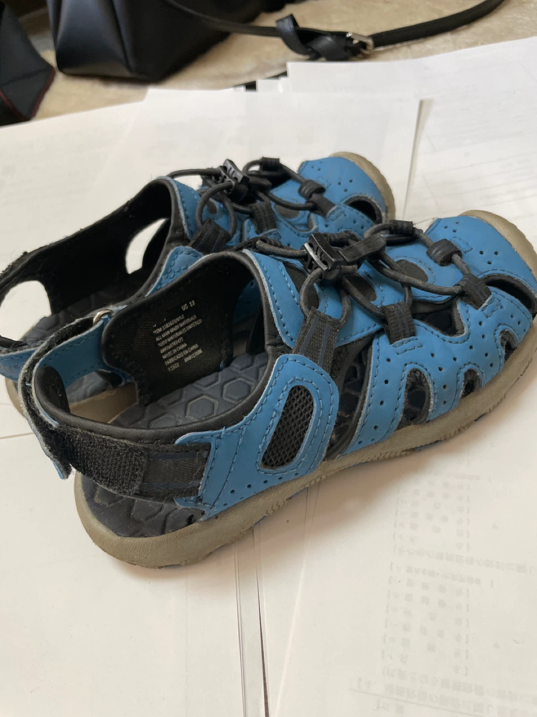 コンブ キッズサンダル 19cm ブルーの写真2枚目