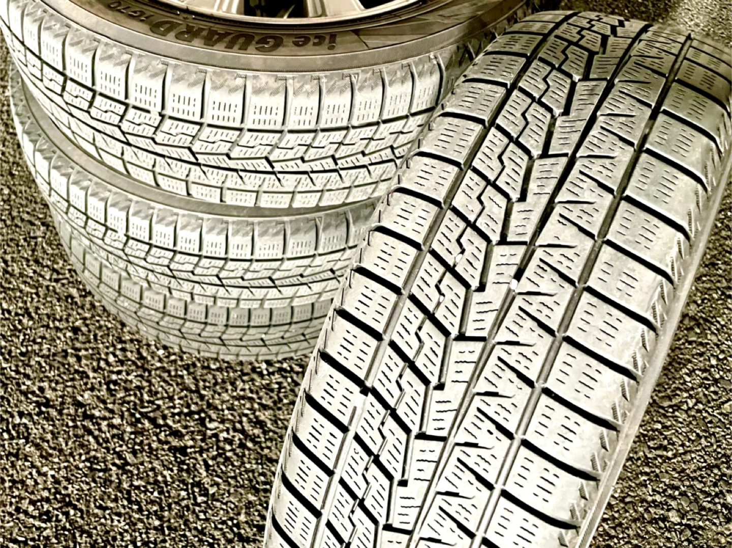 155/65/R14 軽自動車 スタッドレス＆ホイール YOKOHAMA ice GUARD7の写真5枚目