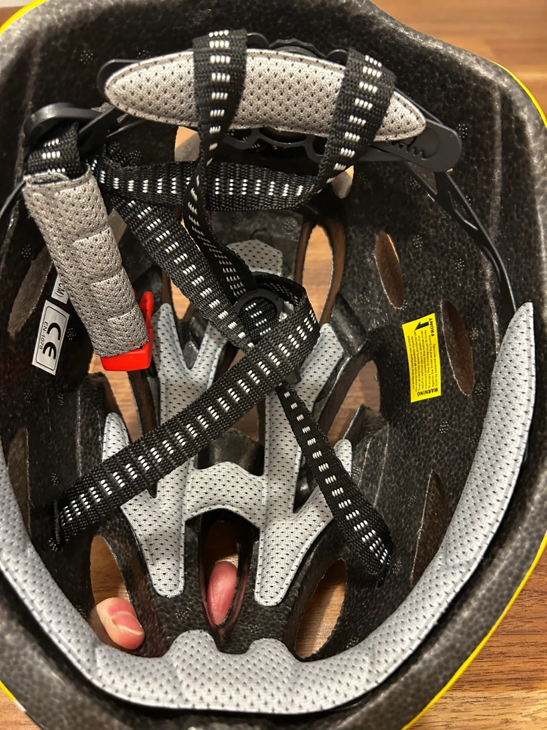 ヘルメット 自転車用 イエロー/ブラック Lサイズの写真3枚目
