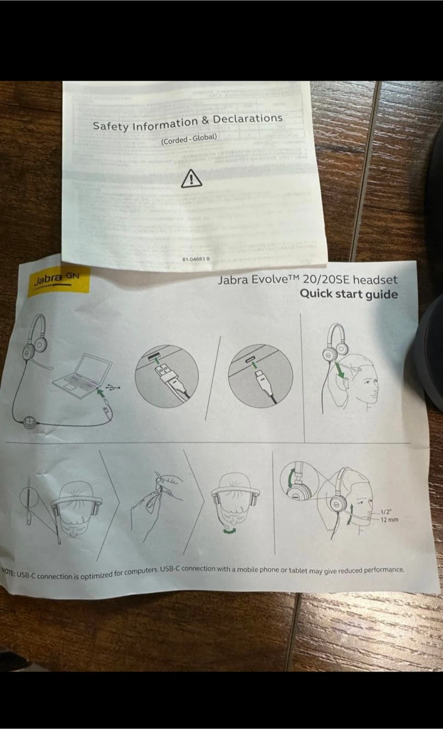 ジャブラ Evolve 20 ヘッドセットの写真7枚目