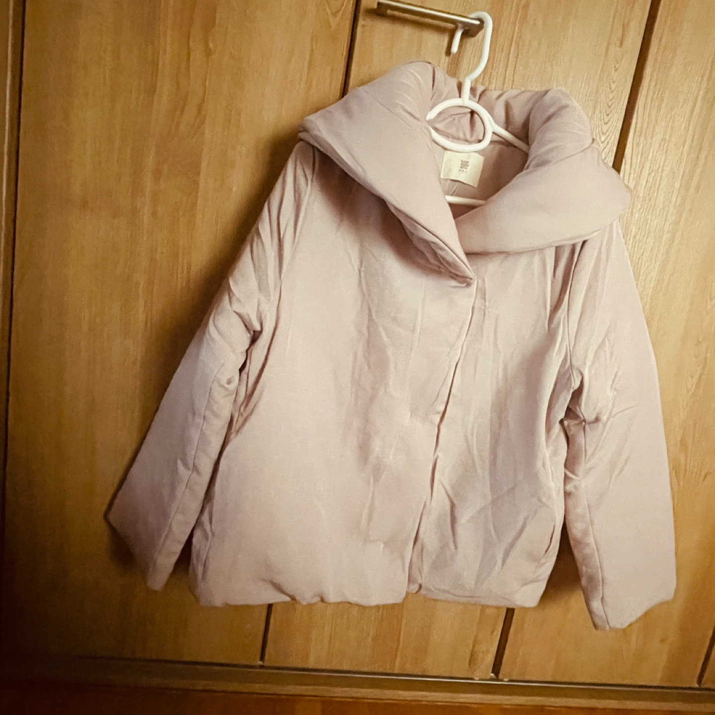 ヘチマ襟中綿ショートコート　美品