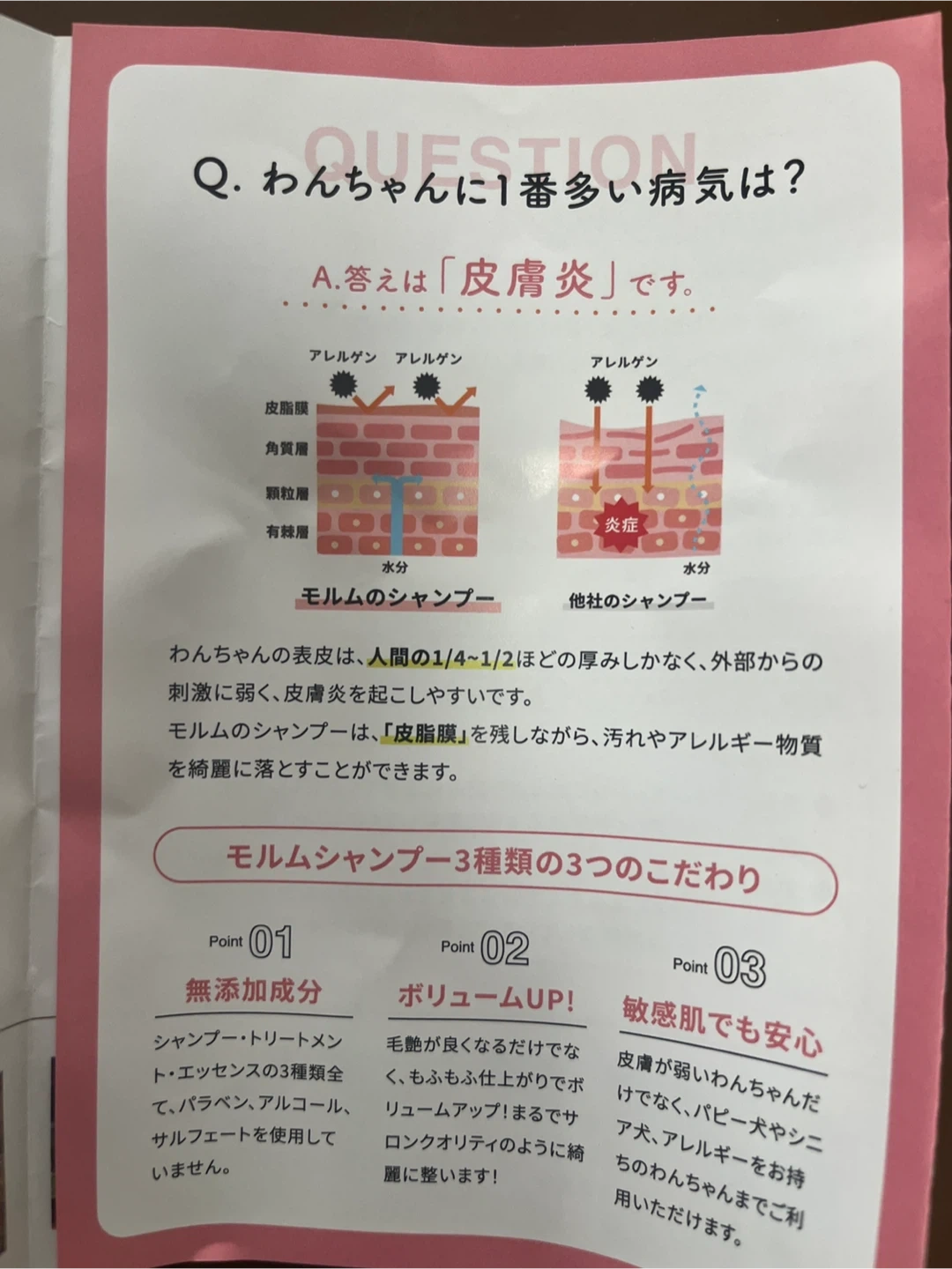 【犬用品】モルム、シャンプー&トリートメント トライアルセットの写真5枚目
