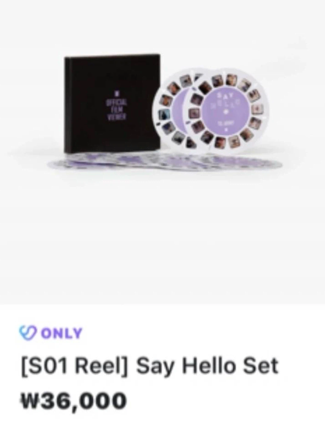 (新品)BTS Say Hello Set フィルムビューワー