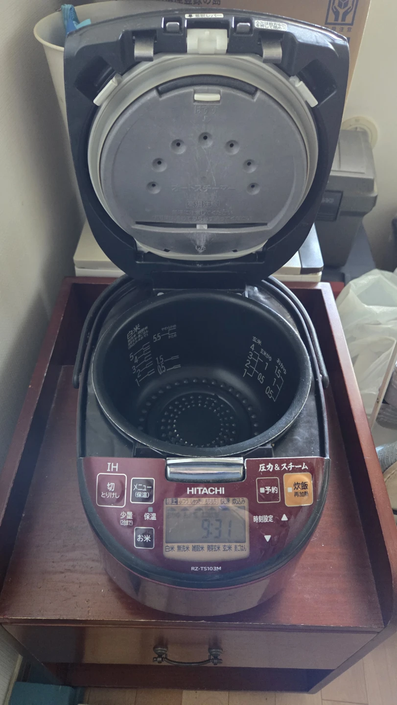 ヒタチ IH炊飯器 RZ-TS103Mの写真3枚目
