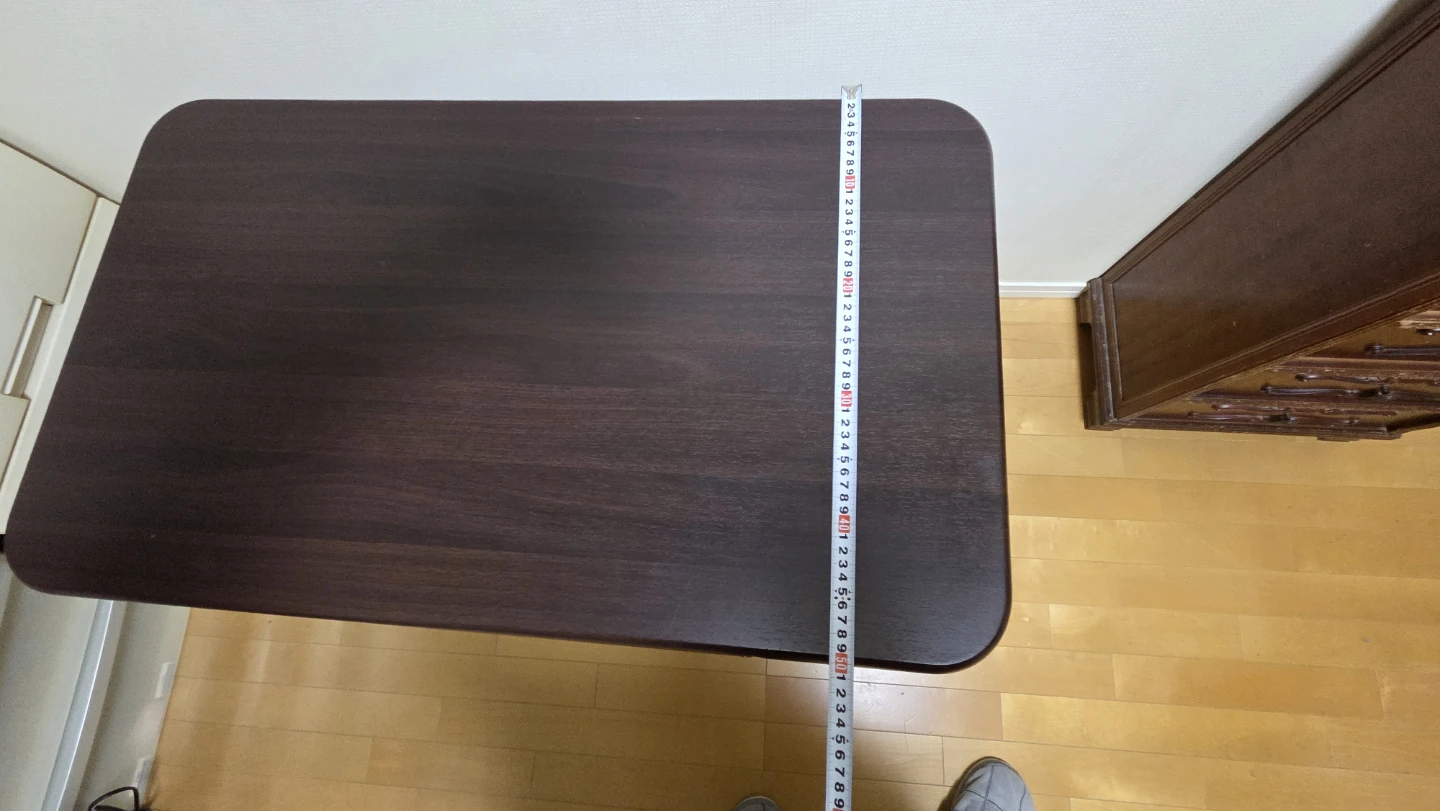 折りたたみテーブル ダークブラウンの写真5枚目