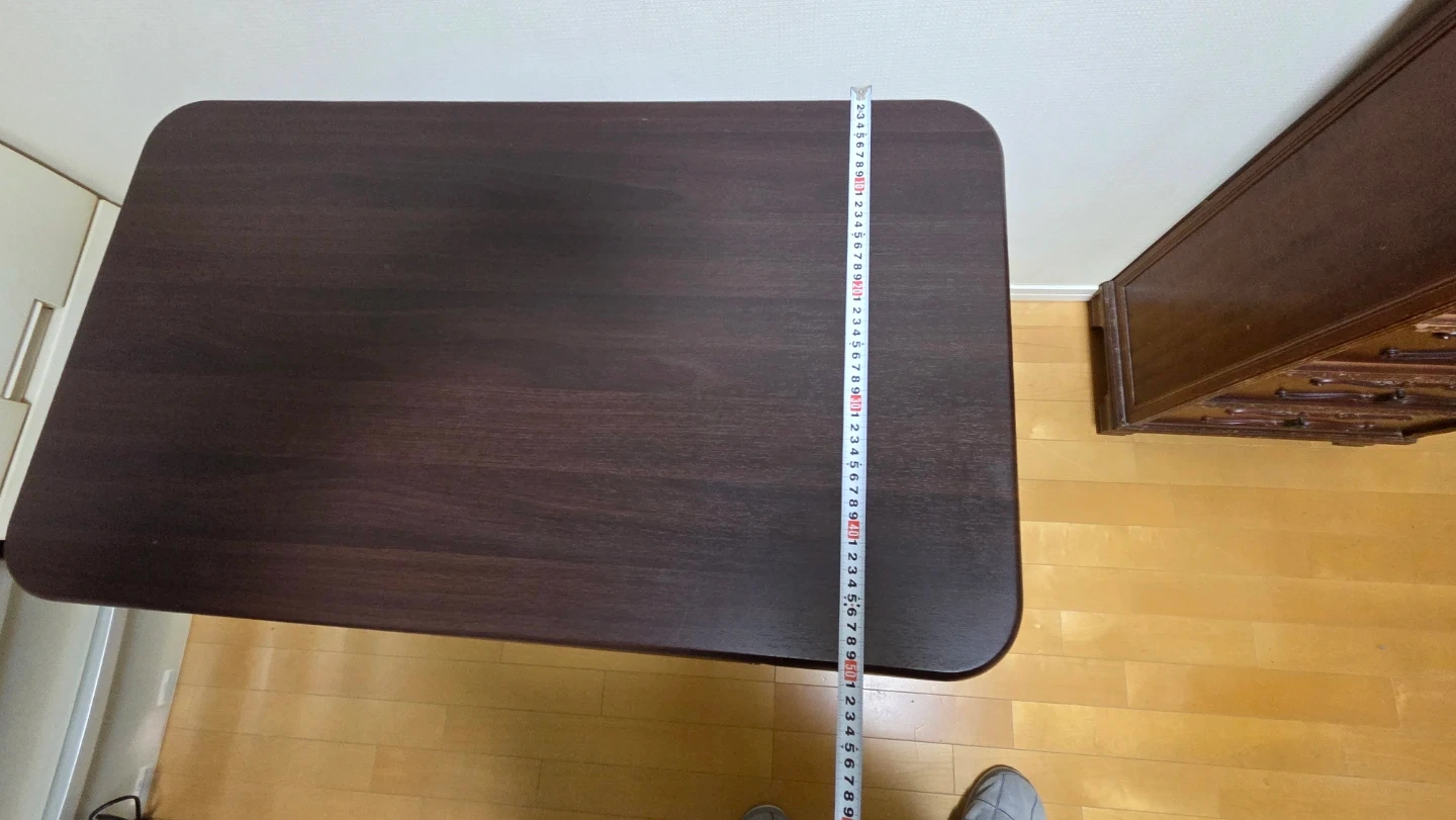 折りたたみテーブル ダークブラウンの写真5枚目