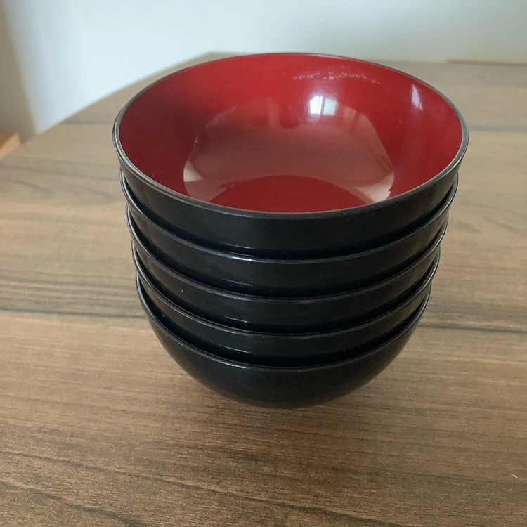 漆器 お椀 5個セットの写真2枚目