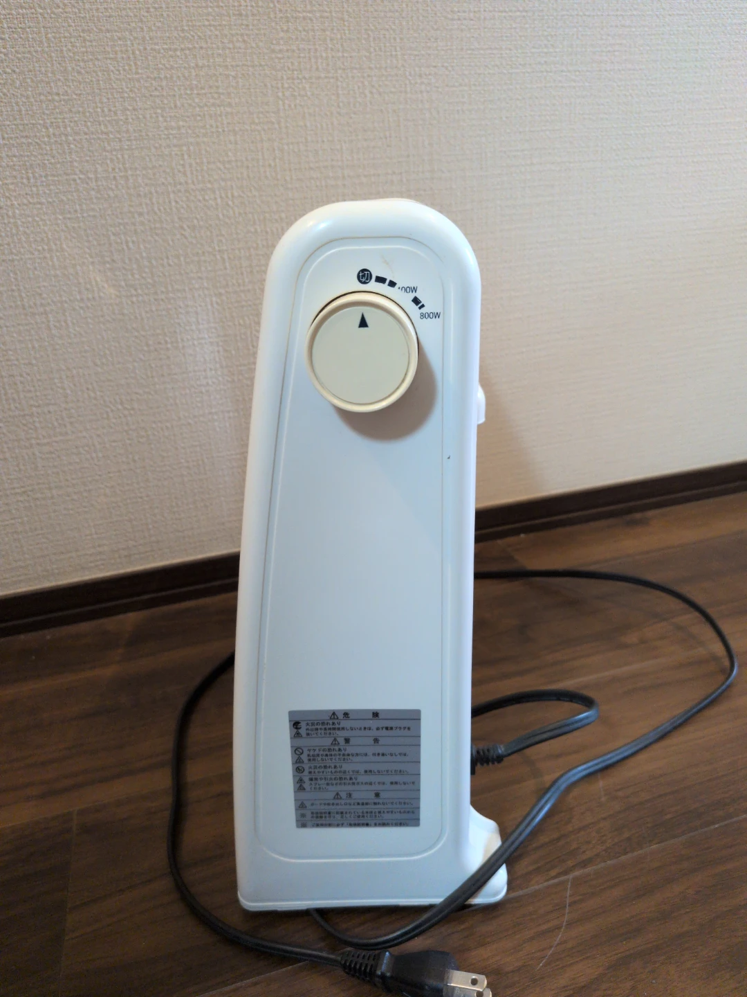 ユアサ 電気ストーブ YA-D800P(WH)の写真5枚目