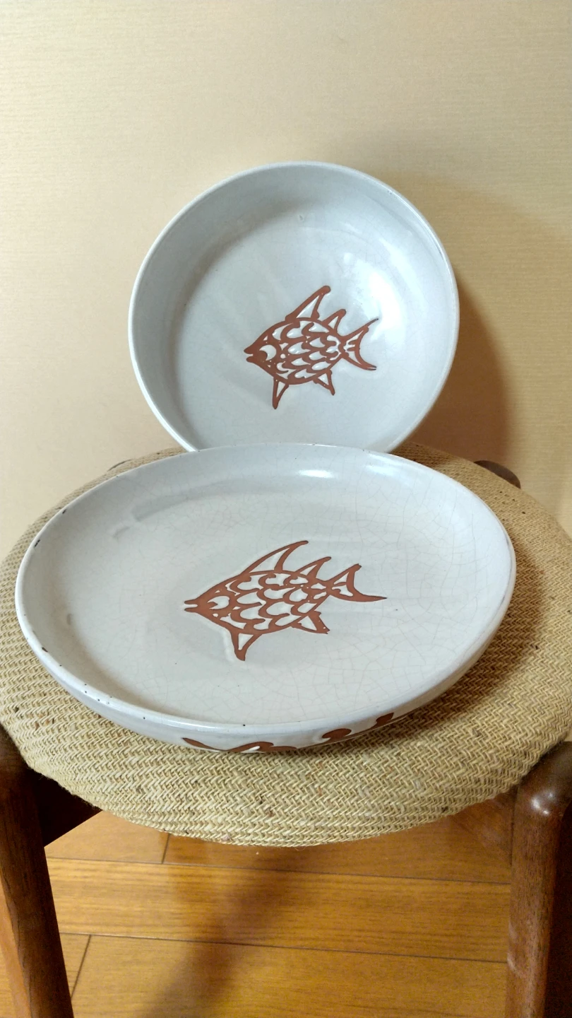 魚柄 食器セットの写真2枚目
