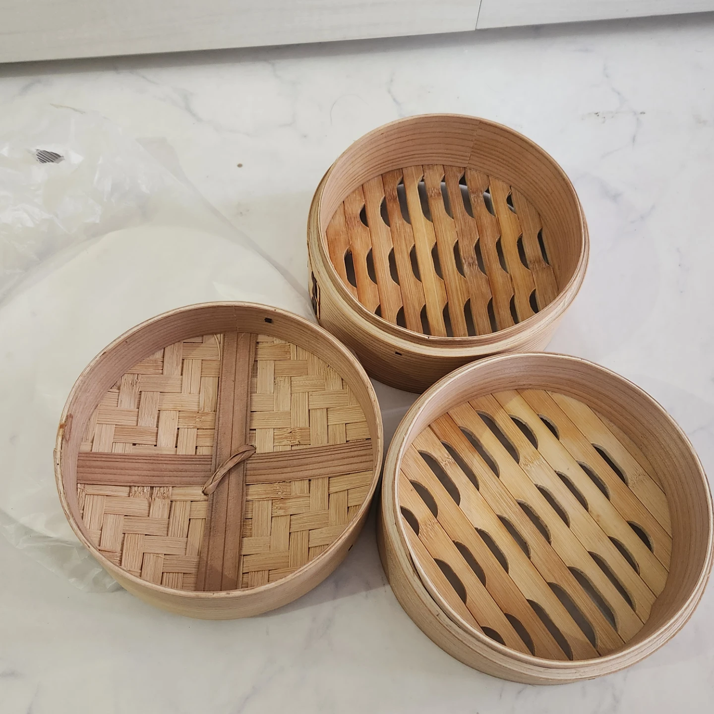 竹製 蒸し器 3段