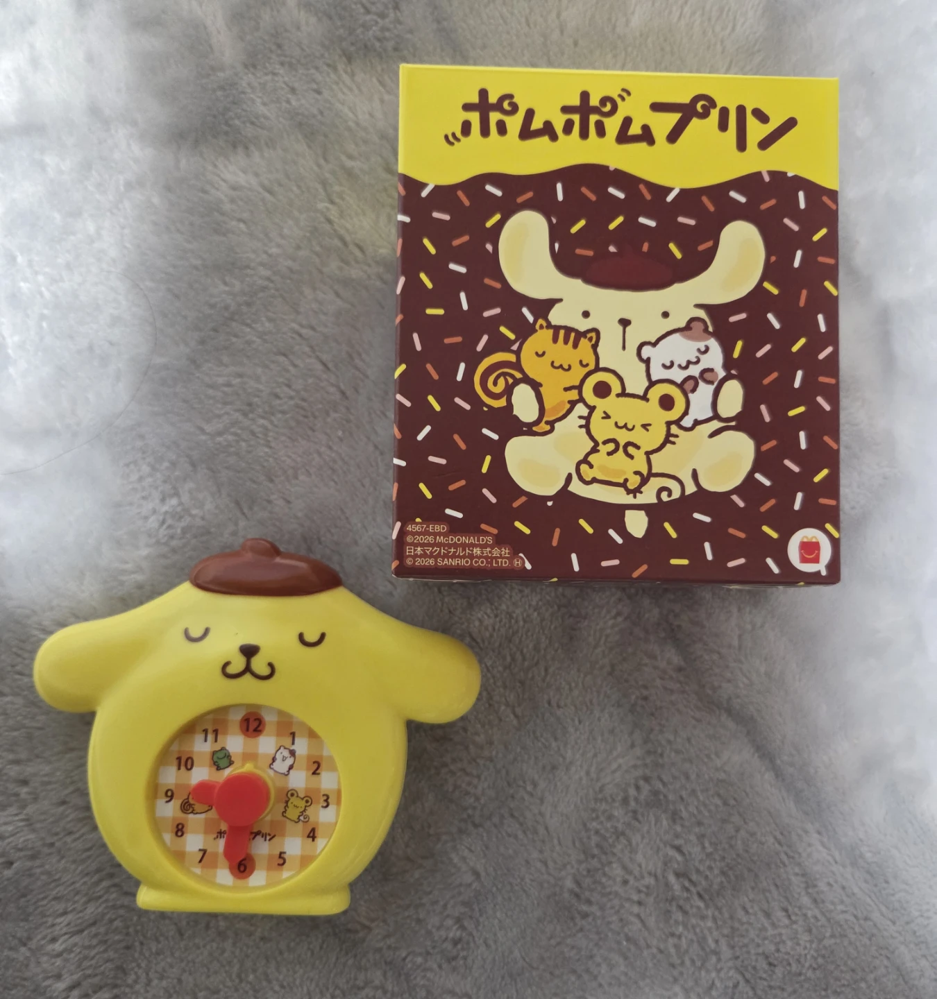 ポムポムプリン  とけい型メモスタンド