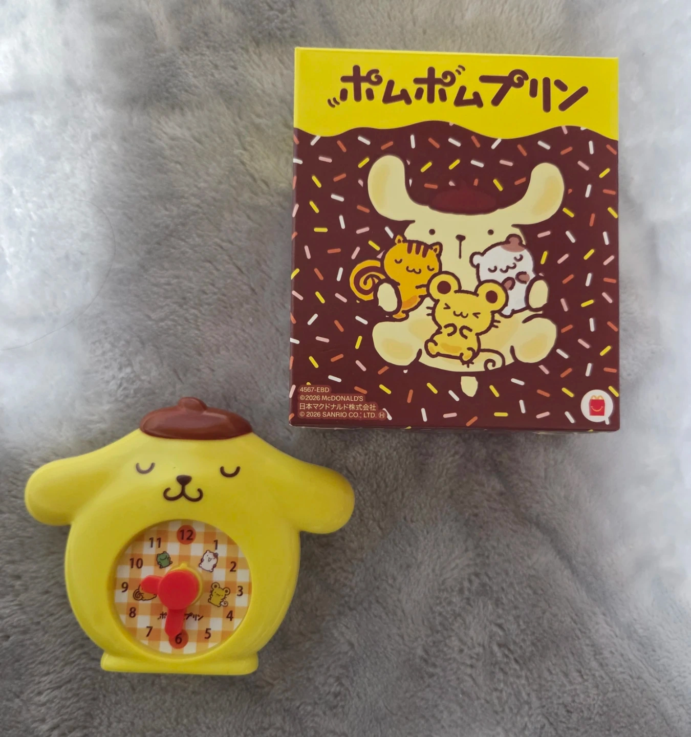ポムポムプリン とけい型メモスタンド