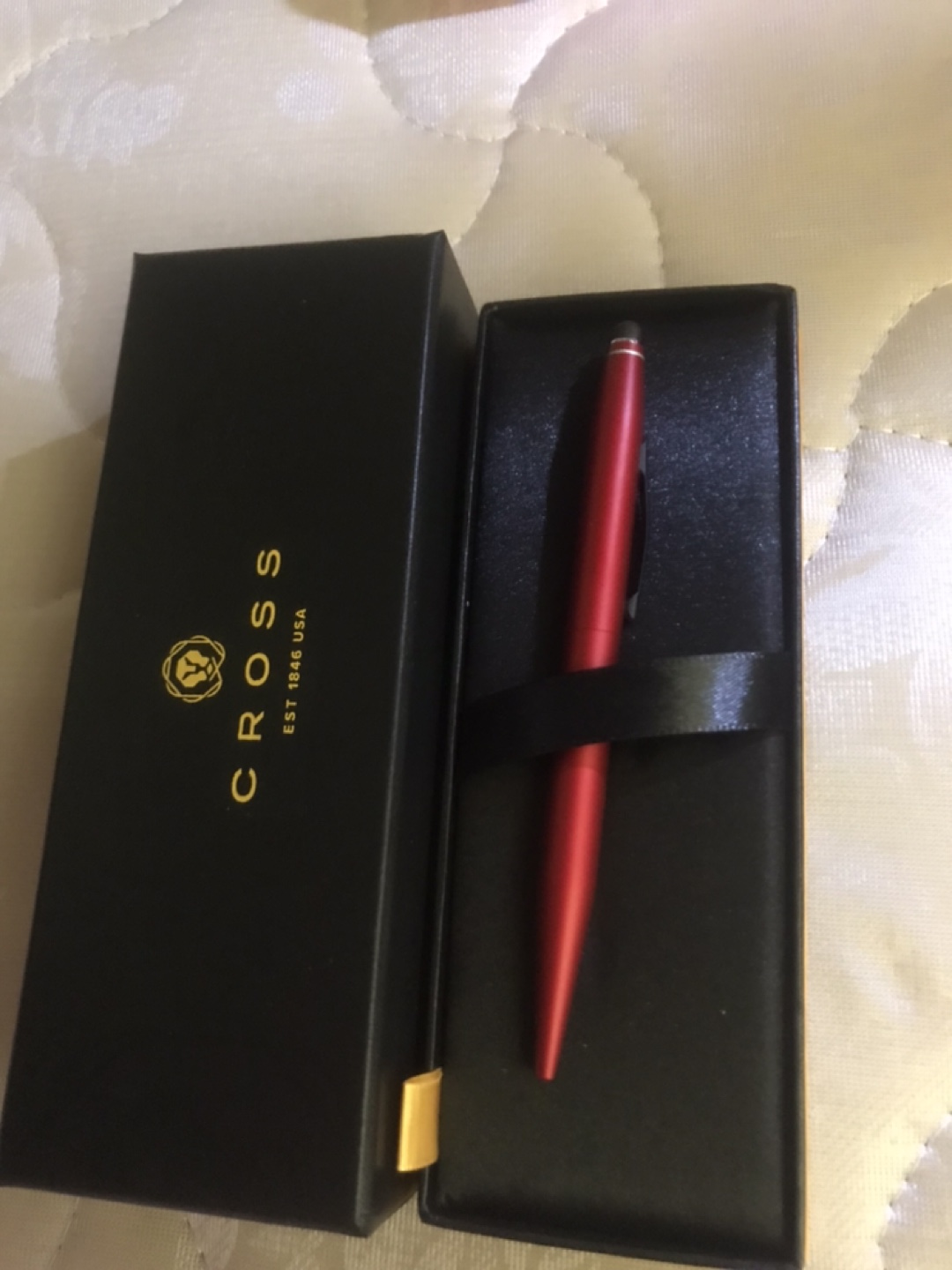 CROSS ボールペン 赤色