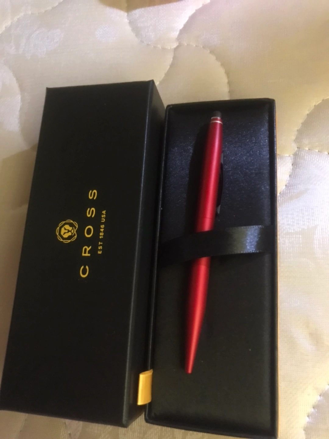 CROSS ボールペン 赤色