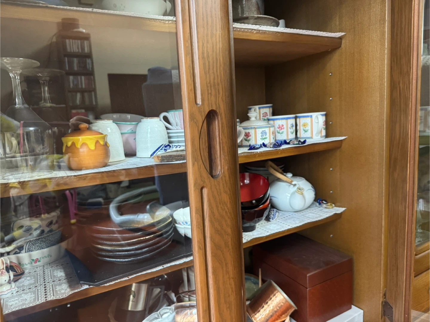木製 食器棚 キャビネット 収納棚の写真4枚目