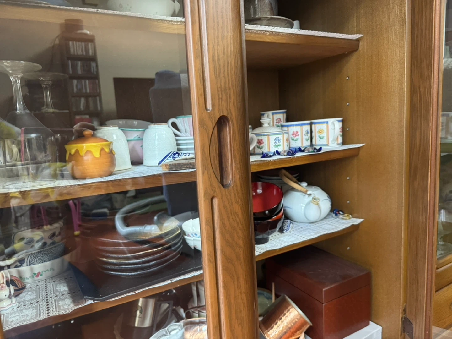 木製 食器棚 キャビネット 収納棚の写真4枚目