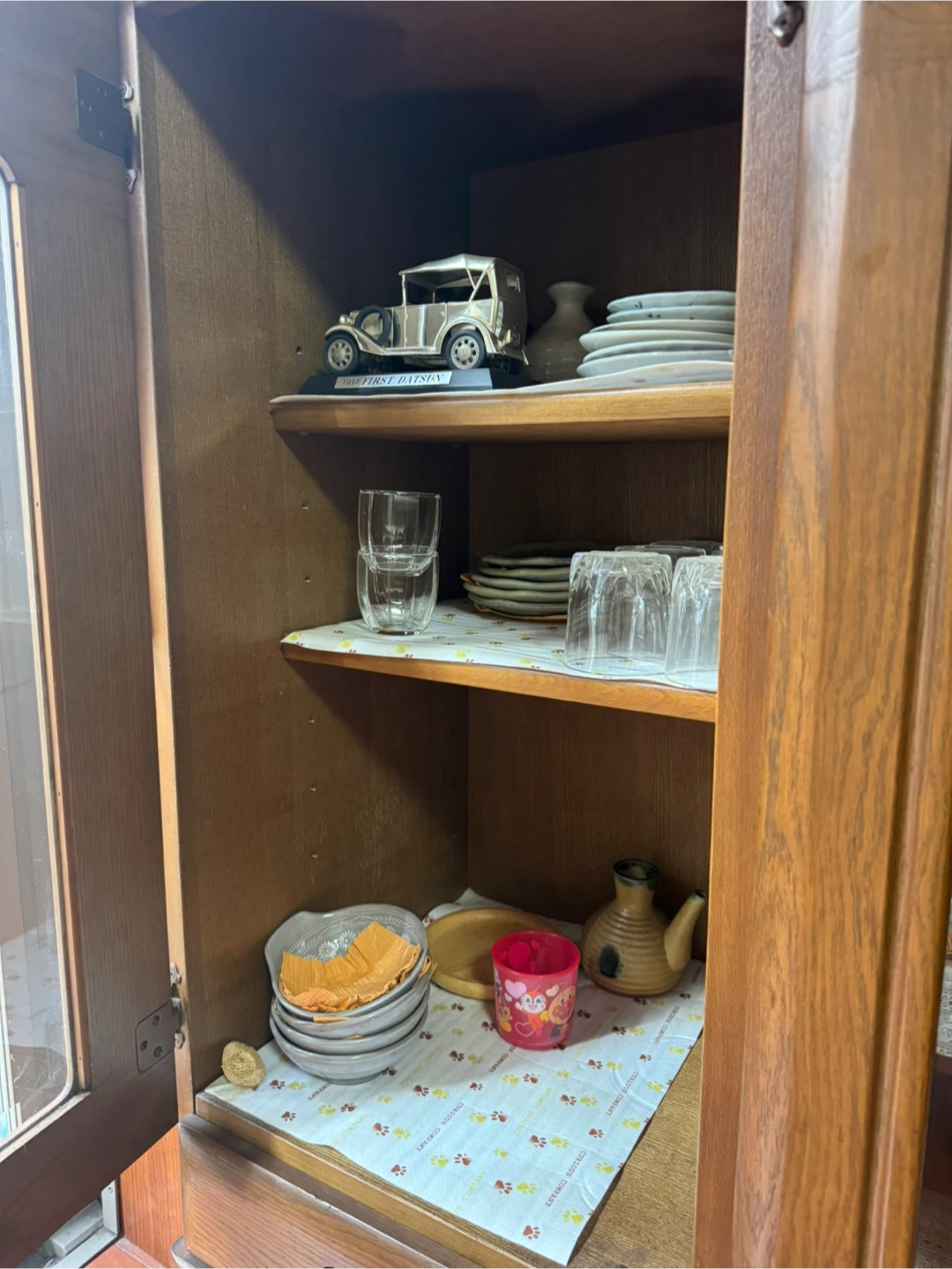 木製 食器棚 キャビネット 収納棚の写真5枚目