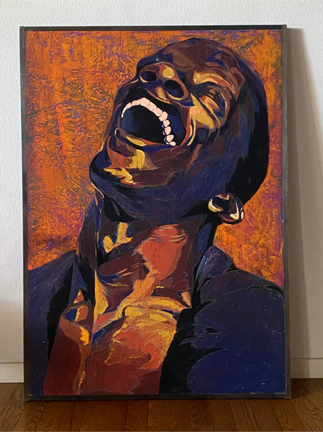 jazz ミュージシャン　絵画　B1サイズ　木枠付き