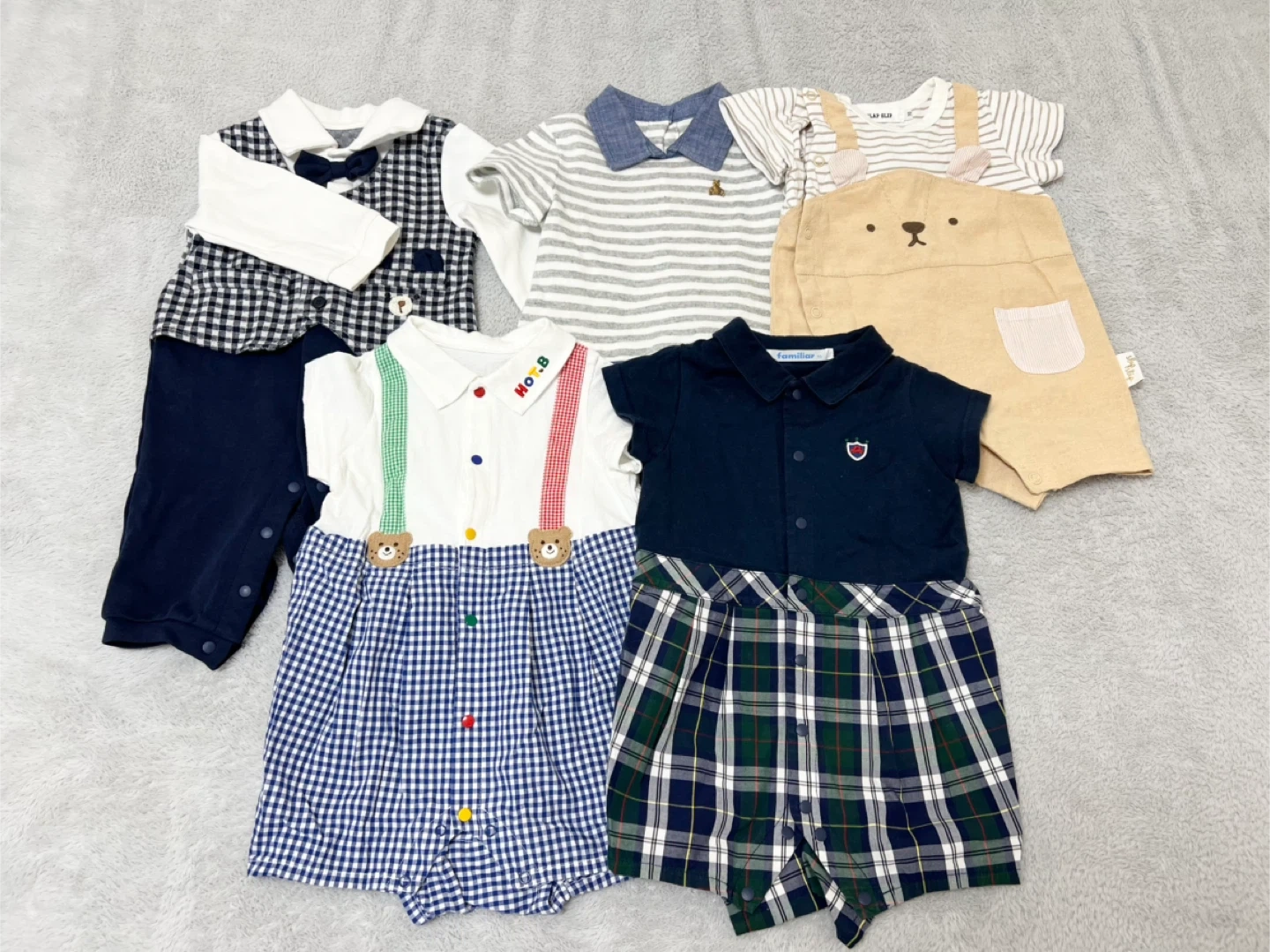 【60〜70サイズ】ファミリア・ミキハウス一部あり 男の子ベビー服まとめ売り