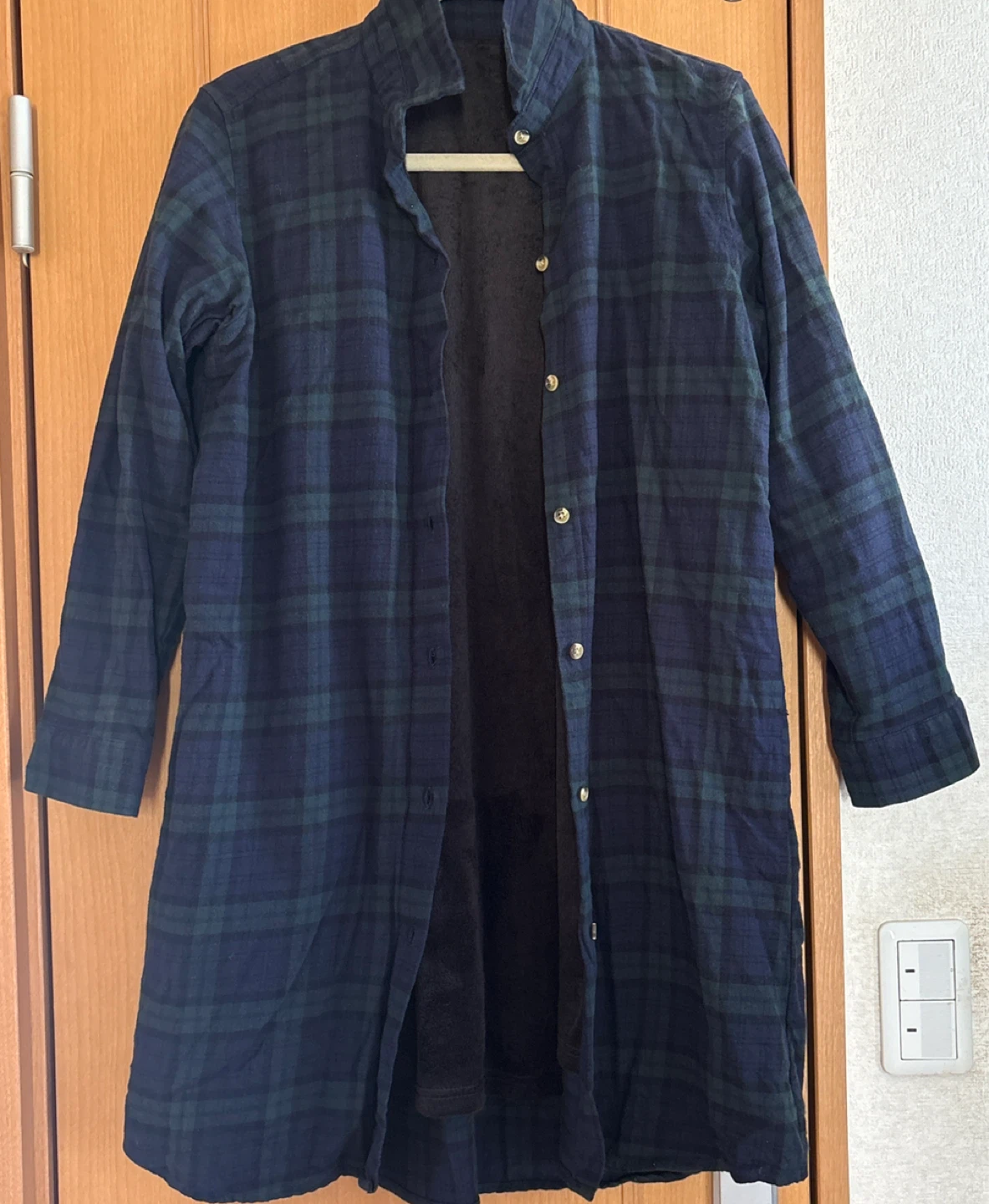 何か購入して頂いた方に差し上げます【未使用】チェック柄 フランネルシャツワンピース、カーディガン