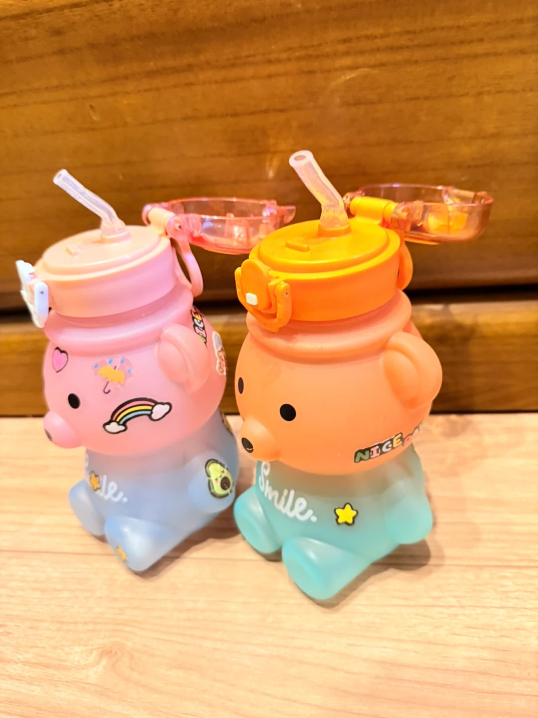 クマ型 ウォーターボトル 2個セットの写真2枚目
