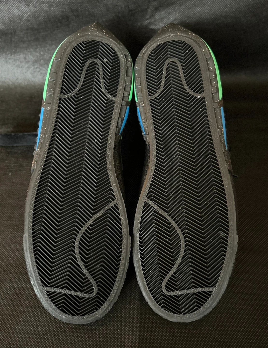 Off-White×Nike ブレーザー ロー ブラック &グリーン 27cmの写真8枚目