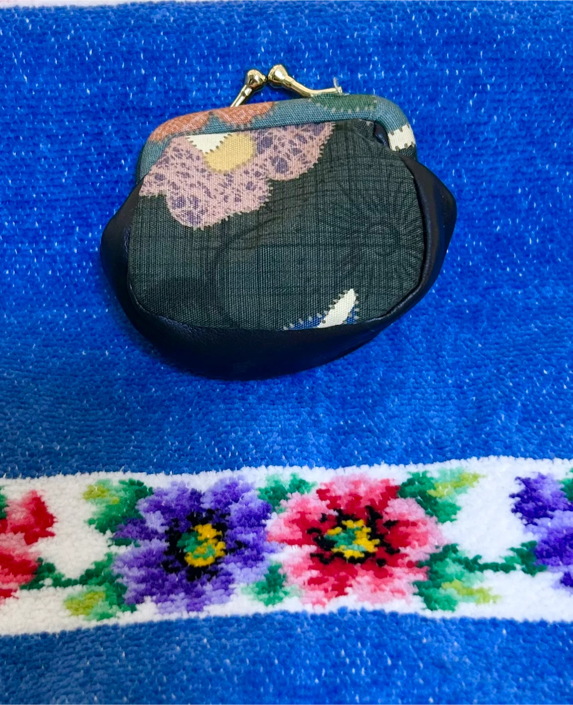 花柄 がま口財布