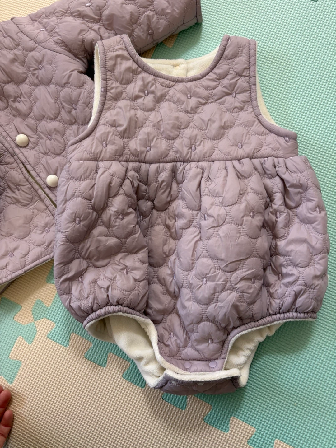 ベビー服 キルティング カバーオール ロンパース ベスト セットの写真3枚目