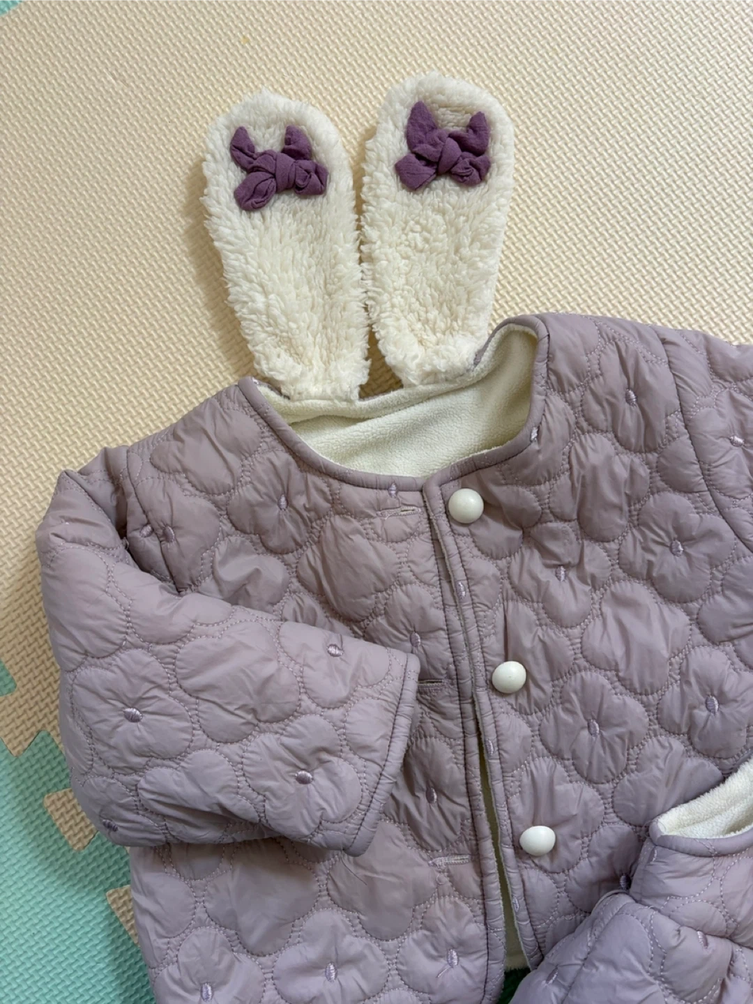 ベビー服 キルティング カバーオール ロンパース ベスト セットの写真4枚目